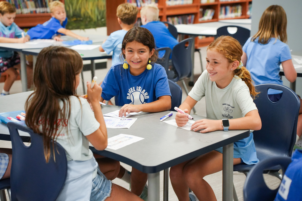 Students learning together in a Berkeley County classroom